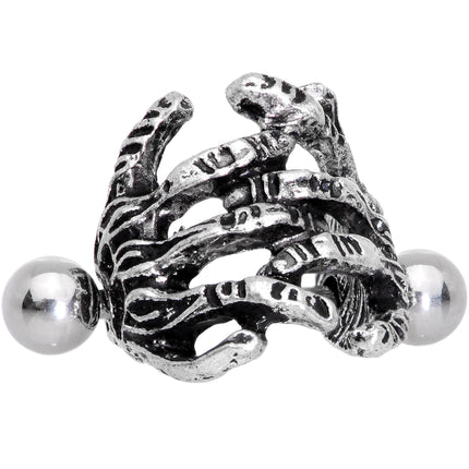 16G 7/16 Scary Halloween Skeleton Hands Cartilage Cuff