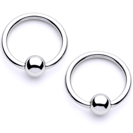 14G White Faux Opal Elephant BCR Barbell Nipple Ring Set of 4
