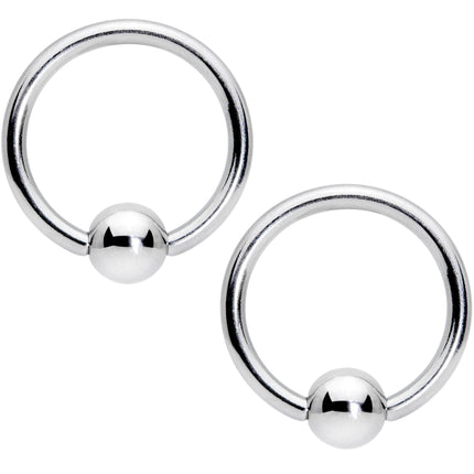 14G Clear Gem Gold Tone Flowers BCR Barbell Nipple Ring Set