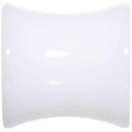 0G White UV Reactive Acrylic Saddle Plug Set