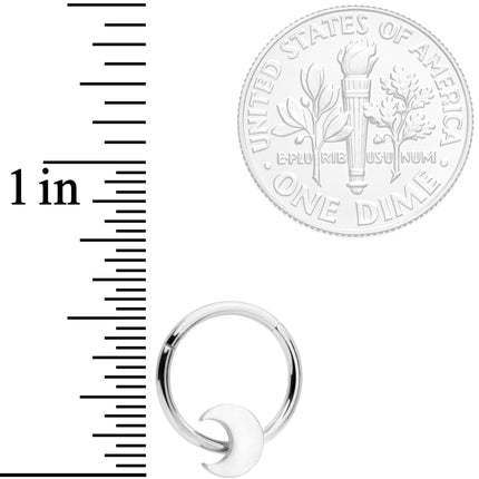 16G 3/8 Crescent Moon Hinged Segment Ring