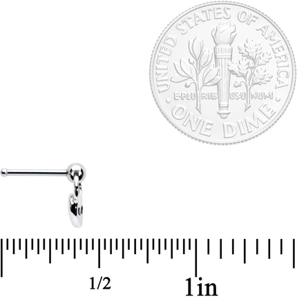 20G 1/4 Open Eyed Alien Dangle Nose Bone