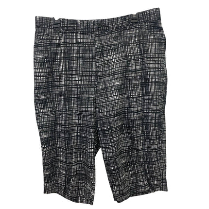 Christopher & Banks Womens Size 16 Stretch Cotton Skimmer Plaid Shorts
