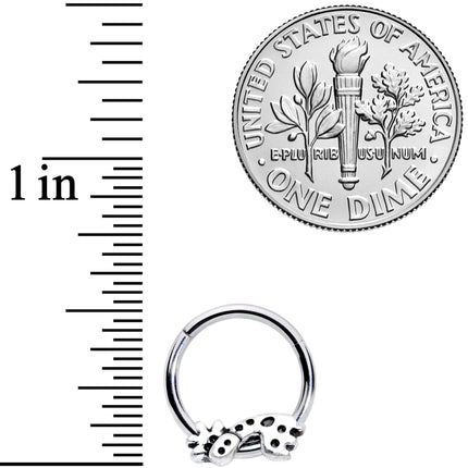 16G 3/8 Happy Giraffe Hinged Segment Ring