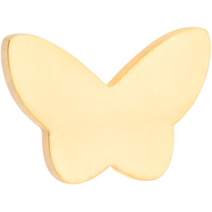 Multicolor Butterfly Barbell Tongue Ring Set of 4