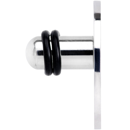 Steel Space Alien Single Flare Plug Set 14G to 2G
