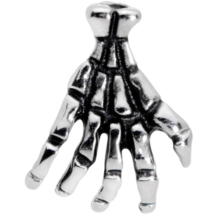 16G 5/16 Spooky Skeleton Hand Halloween Labret Monroe Tragus