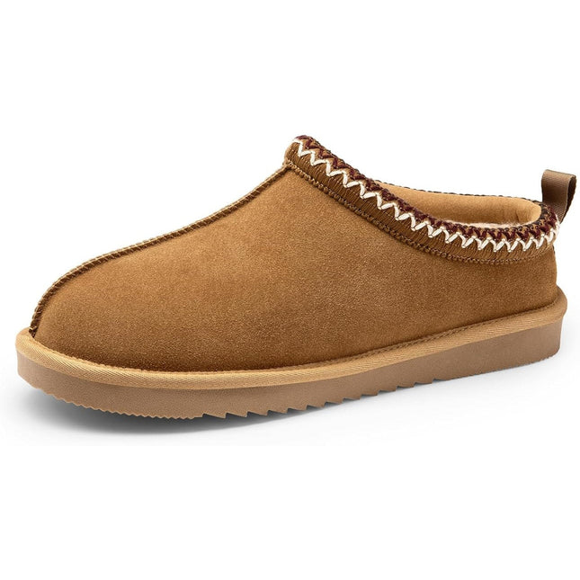 Dream Pairs Mens Size 13 Brown Faux Suede Slide On Fuzzy Memory Foam Slippers