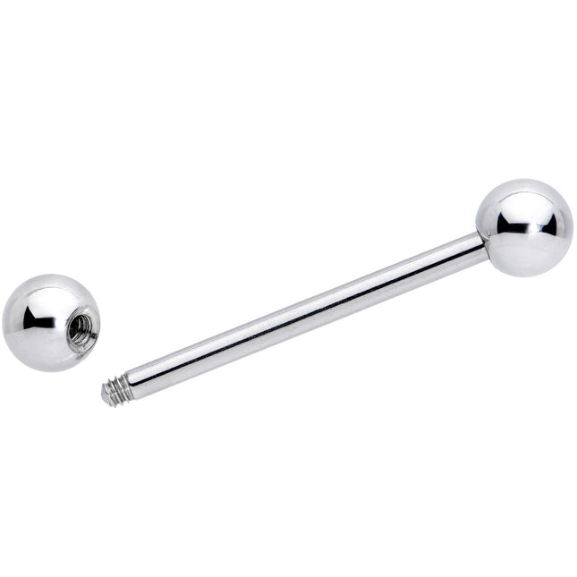 14G 3/4 Stainless Steel Extra Long Barbell Tongue Ring