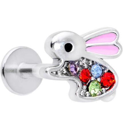 16G 5/16 Clear Red Green Gem Rabbit Labret Monroe Tragus