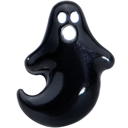 16G 1/4 Black Howling Ghost Halloween Cartilage Tragus Earring