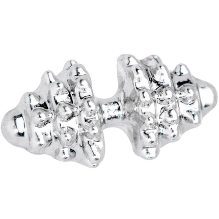 16G 1/4 Clear Gem Weightlifting Barbell Cartilage Tragus Earring