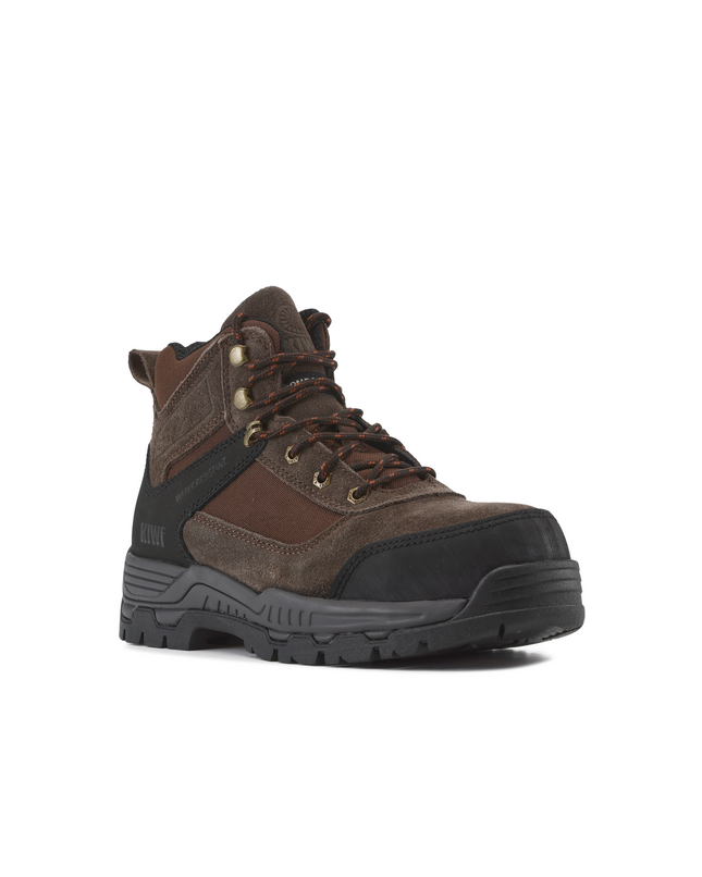 Kiwi Trek Brown Suede/Nylon 5" Steel Toe Water Resistant Work Boots [R63400]
