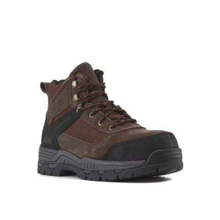 Kiwi Trek Brown Suede/Nylon 5" Composite Toe Water Resistant Work Boots [R68500]