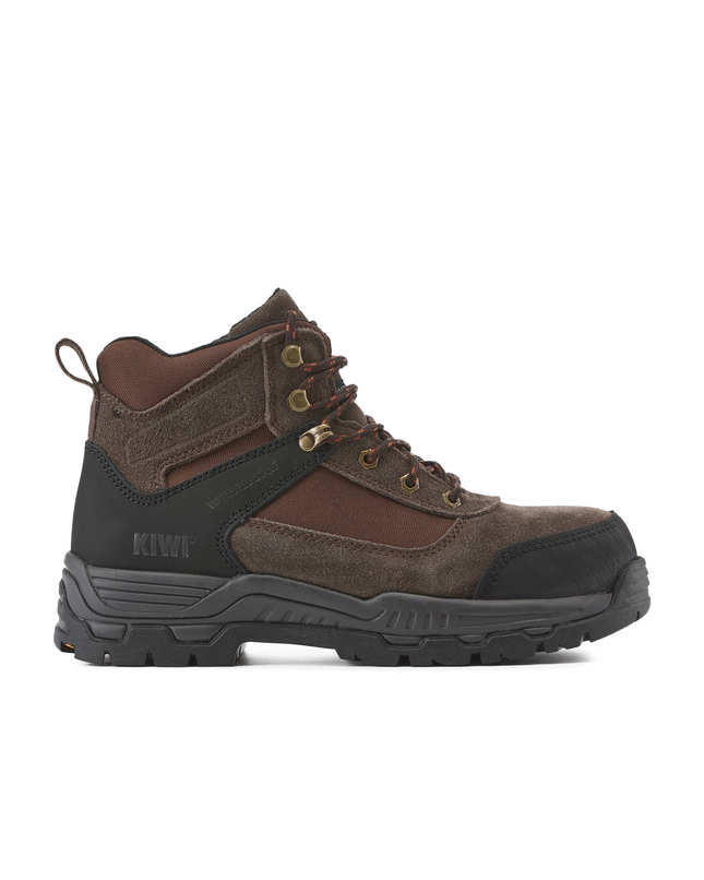 Kiwi Trek Brown Suede/Nylon 5" Steel Toe Water Resistant Work Boots [R63400]