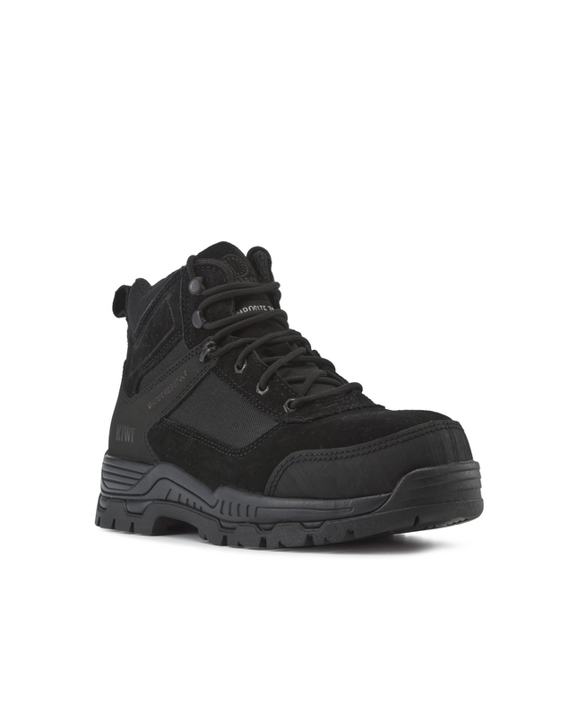 Kiwi Trek Black Suede/Nylon 5" Steel Toe Water Resistant Work Boots [R63500]