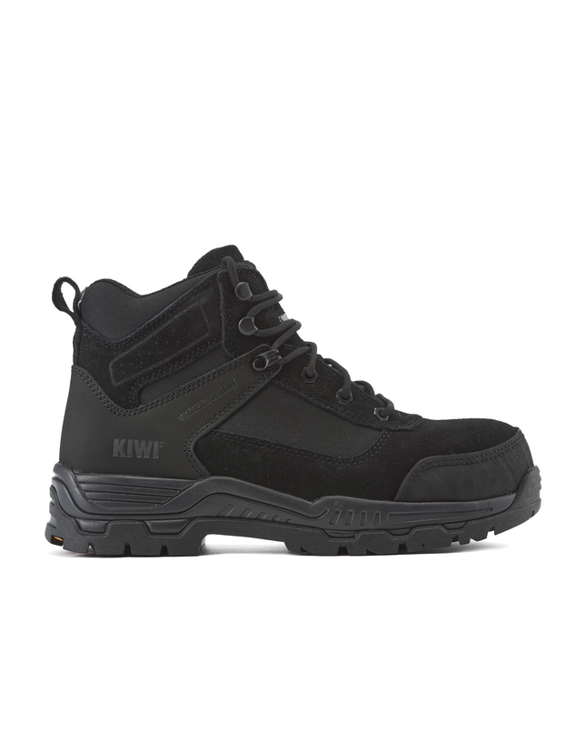 Kiwi Trek Black Suede/Nylon 5" Steel Toe Water Resistant Work Boots [R63500]