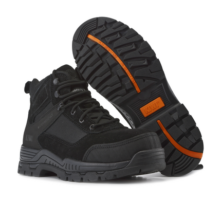 Kiwi Trek Black Suede/Nylon 5" Steel Toe Water Resistant Work Boots [R63500]
