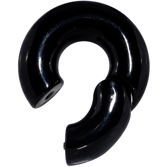 00G 1/2 Black PVD Steel Hinged Segment Ring