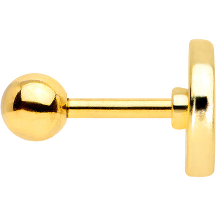 16G 1/4 Gold Tone Rainbow Grapefruit Cartilage Tragus