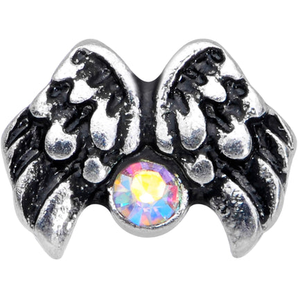16G 1/4 Aurora Gem Angel Wings Cartilage Tragus Earring