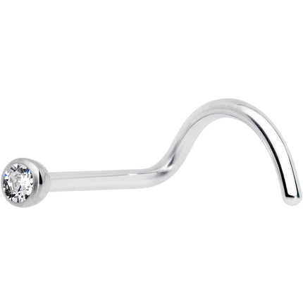 20G Clear 2mm Grade 23 Titanium Press Fit Left Side Nose Screw