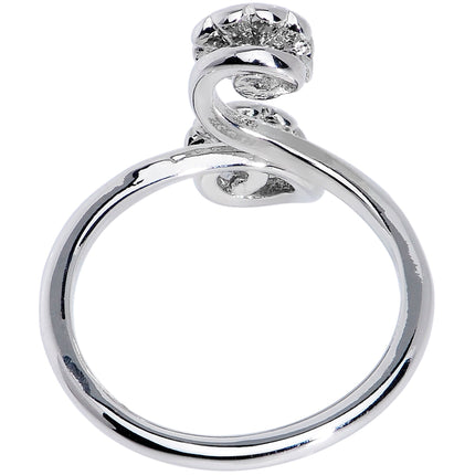 Spring Summer Rainbow Flower Spiral Toe Ring