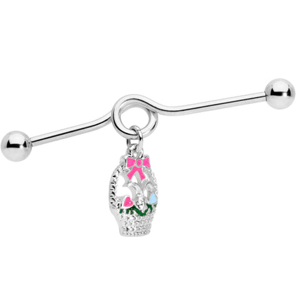 14G Easter Basket Glow in the Dark Dangle Project Bar 38mm