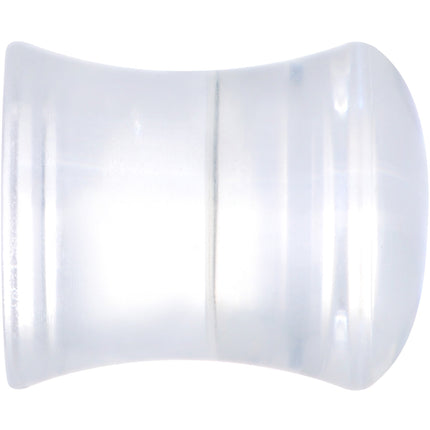 Clear Blue Brown Wolf Acrylic Saddle Plug Set