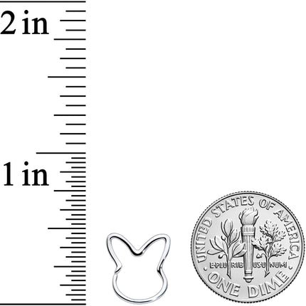 18G 5/16 Easter Bunny Rabbit Closure Ring