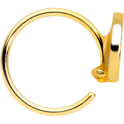 20G 5/16 Gold Tone Rainbow Grapefruit Nose Hoop