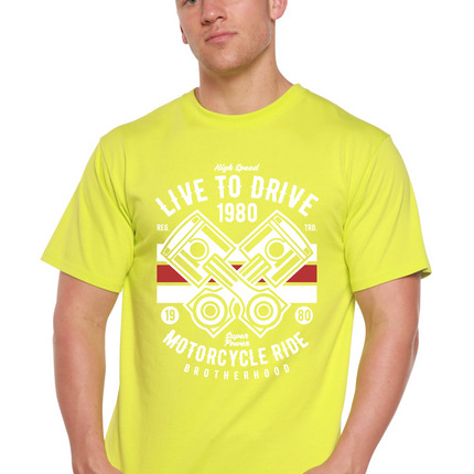 Live To Ride 1980 Men's Bamboo Viscose/Organic Cotton Short Sleeve Graphic T-Shirt