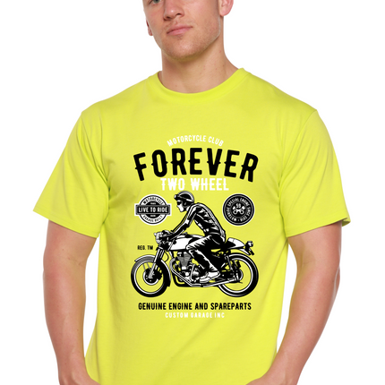 Forever Two Wheel Men's Bamboo Viscose/Organic Cotton Short Sleeve Graphic T-Shirt