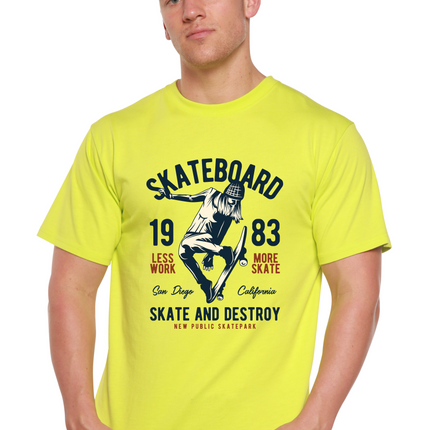Skateboard 1983 Men's Bamboo Viscose/Organic Cotton Short Sleeve Graphic T-Shirt