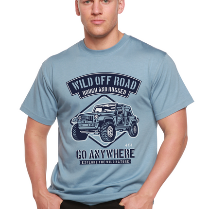 Wild Off Road Spun Bamboo® Men's Bamboo Viscose/Organic Cotton Short Sleeve Graphic T-Shirt