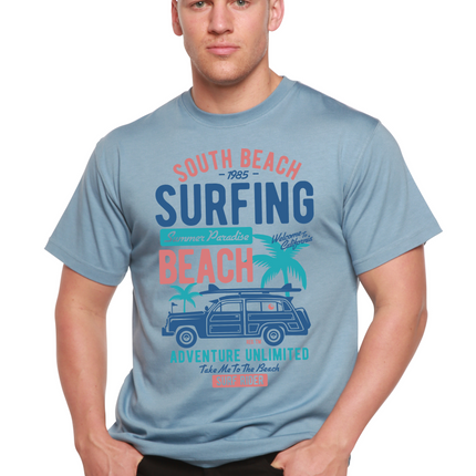 South Beach Spun Bamboo® Men's Bamboo Viscose/Organic Cotton Short Sleeve Graphic T-Shirt