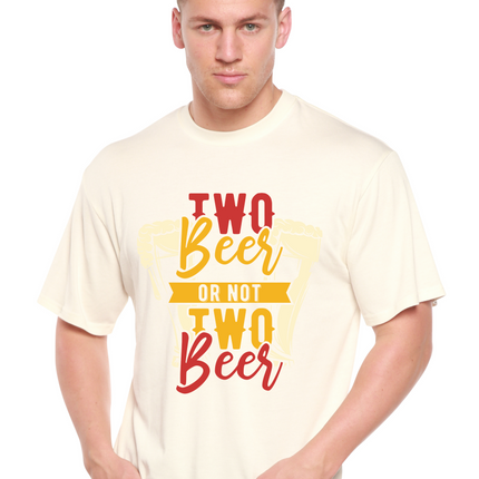 Two Beer Men's Bamboo Viscose/Organic Cotton Short Sleeve Graphic T-Shirt