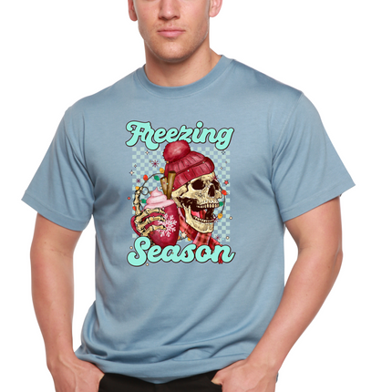Freezing Season Unisex Bamboo Viscose/Organic Cotton Short Sleeve Graphic T-Shirt