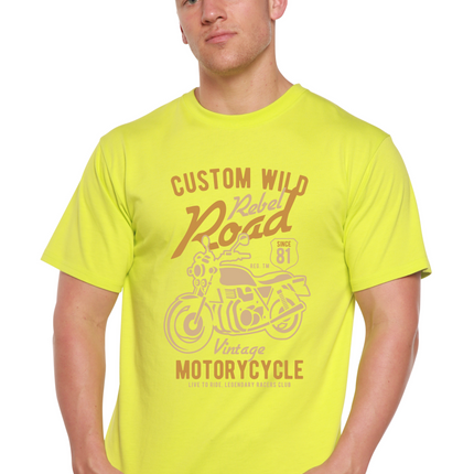 Custom Wild Men's Bamboo Viscose/Organic Cotton Short Sleeve Graphic T-Shirt