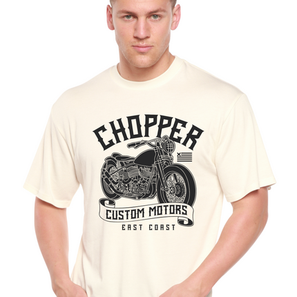 Chopper Custom Motors Men's Bamboo Viscose/Organic Cotton Short Sleeve Graphic T-Shirt