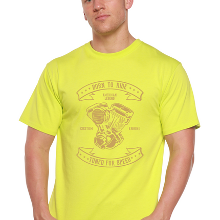 Born To Ride Men's Bamboo Viscose/Organic Cotton Short Sleeve Graphic T-Shirt