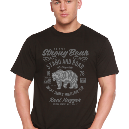 Strong Bear Spun Bamboo® Men's Bamboo Viscose/Organic Cotton Short Sleeve Graphic T-Shirt