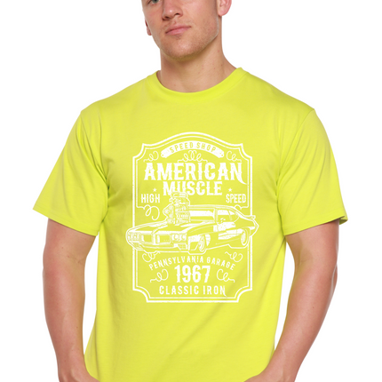 American Muscle Men's Bamboo Viscose/Organic Cotton Short Sleeve Graphic T-Shirt
