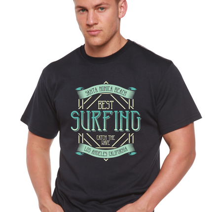 Best Surfing Men's Bamboo Viscose/Organic Cotton Short Sleeve Graphic T-Shirt