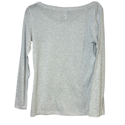 New Hand Printed Womens Large Dandelion Make A Wish Long Sleeve Tee Shirt