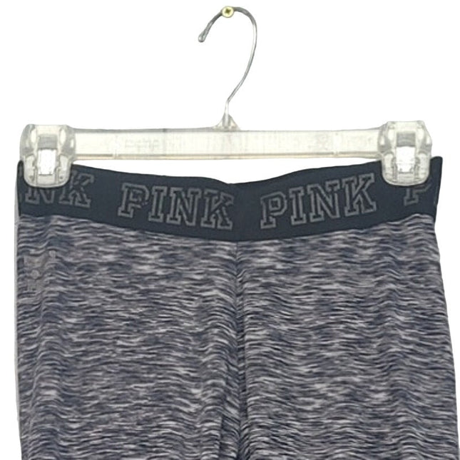 PINK Victoria Secret Womens Small PolyElastane Heathered Capri Leggings