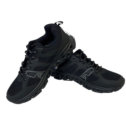 New In Box Gerry Mens Size 9.5 Black Mesh Speed Trail Lace Up Athletic Shoes