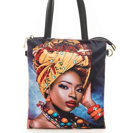 Ankara Girl Crystal Pearl Embellished Bag