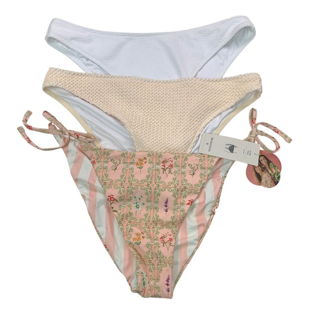 Lot of 3 New Shade & Shore Aquabendita Womens XL Bikini Bottoms ONLY