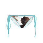 S / Aqua Strap Cow Bikini Bottoms